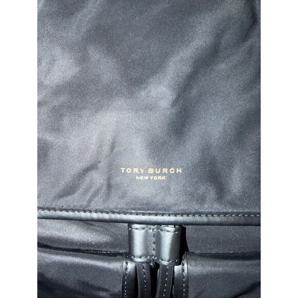 Tory Burch Perry Nylon Backpack Black Cinch (6207) - Picture 6 of 12